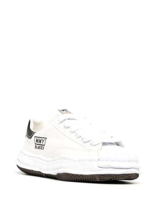 25FW 메종 미하라 야스히로 블레이키 OG 솔 캔버스 로우탑 스니커즈 A08FW735097 WHITE - MAISON MIHARA YASUHIRO