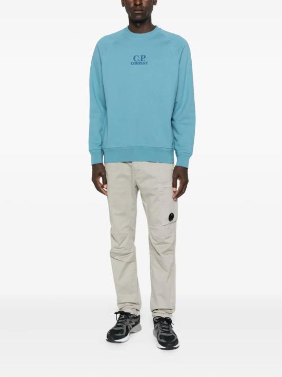 25FW 씨피 컴퍼니 스웨터 19CMSS136A005086W 815 AEGEAN BLUE - C.P. COMPANY