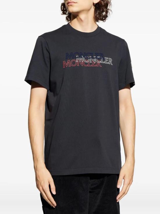 25FW 몽클레어 반팔 티셔츠 K20918C0005589AZ9 778 NAVY - MONCLER