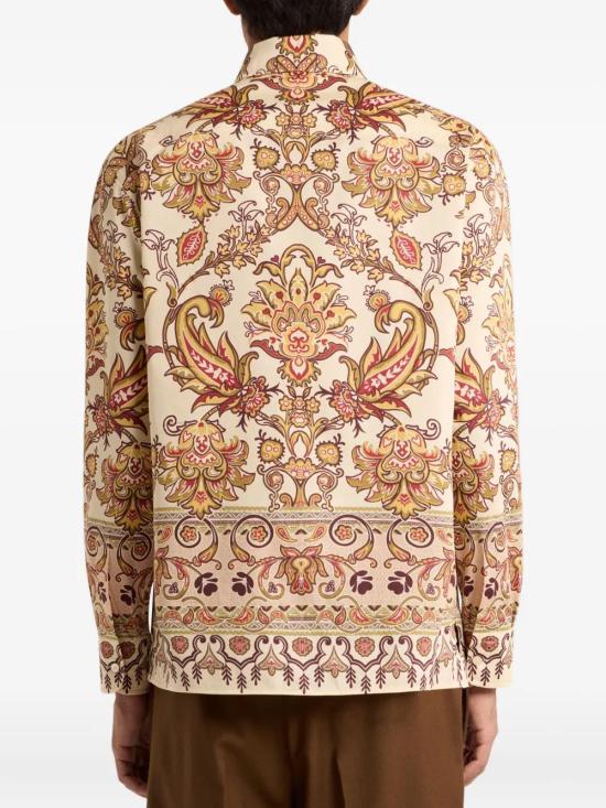 25FW 에트로 긴팔 셔츠 MRIC005499SP5F0 X0820 PRINT ON BEIGE BASE - ETRO