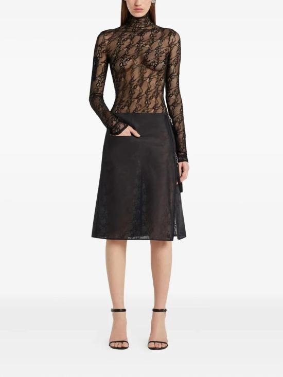 25FW 쿠레쥬 반팔 티셔츠 325CTO444PA0132 9999 BLACK - COURREGES