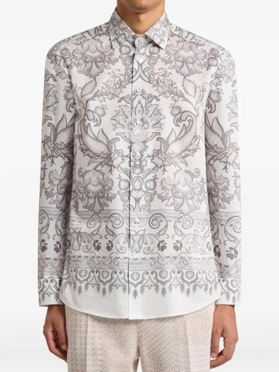 25FW 에트로 긴팔 셔츠 MRIB000199SP5F3 X0801 PRINT ON WHITE BASE - ETRO