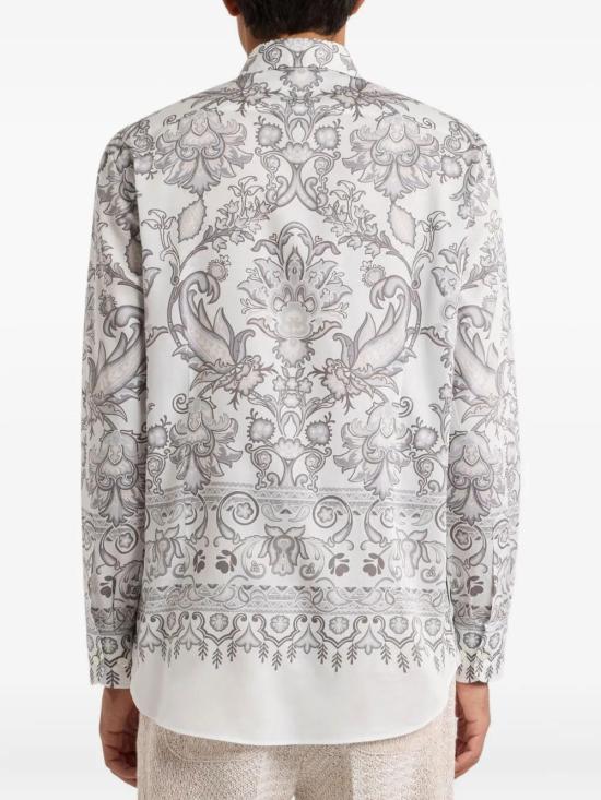 25FW 에트로 긴팔 셔츠 MRIB000199SP5F3 X0801 PRINT ON WHITE BASE - ETRO