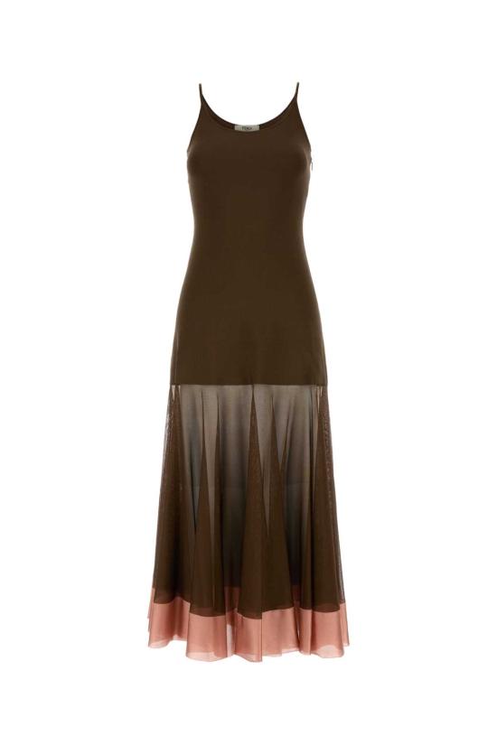25SS 펜디 원피스 FZDD39AUHR F1RXA Brown