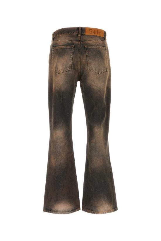  세퍼 데님 팬츠 MFW24RIDERCUTPUN PUNKWASH Brown - SEFR