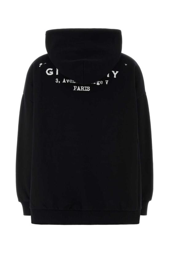 25FW 지방시 후드 티셔츠 BWJ04TP75N 001 Black - GIVENCHY