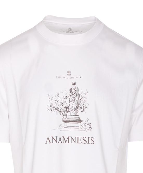 25FW 브루넬로 쿠치넬리 반팔 티셔츠 M0B138485CC770 WHITE - BRUNELLO CUCINELLI