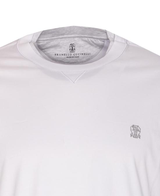 25FW 브루넬로 쿠치넬리 반팔 티셔츠 M0B137451GCW787 WHITE - BRUNELLO CUCINELLI