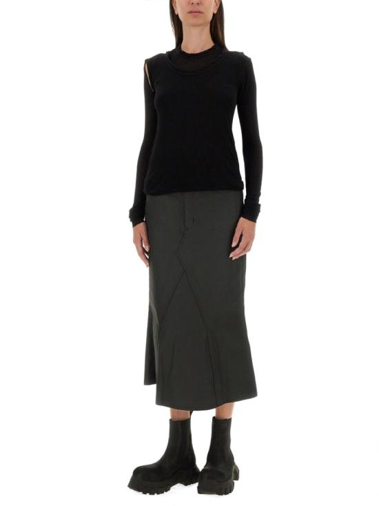  릭 오웬스 데님 스커트 RP02D3349 SMT09 Black - RICK OWENS