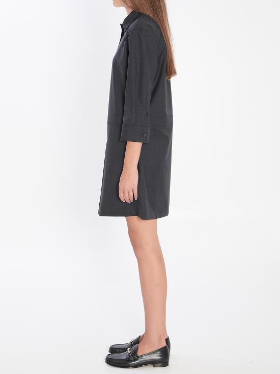 25FW 구찌 홀스빗 울 드레스 836243Z8B12 1054 Grey - GUCCI