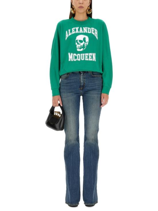  알렉산더 맥퀸 긴팔 티셔츠 752345 QZAJ50305 Blue - ALEXANDER MCQUEEN
