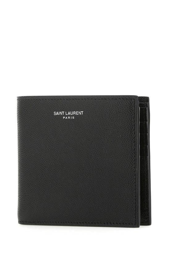 25FW 생로랑 로고 이스트/웨스트 반지갑 396307BTY0N 1000 Black - SAINT LAURENT