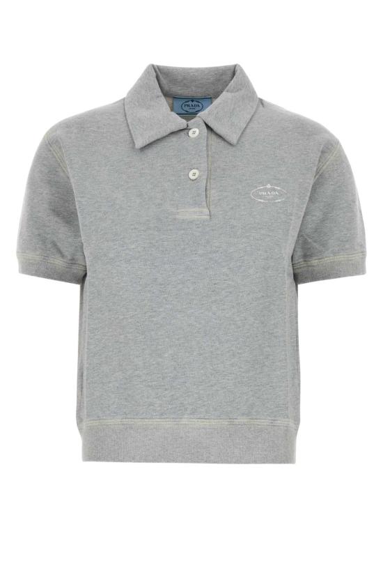 25FW 프라다 폴로 티셔츠 134720SOOO173J F0684 Grey