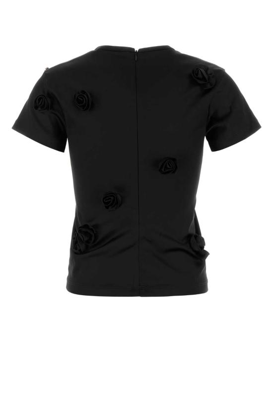 24FW 스포트막스 반팔 티셔츠 2422166021600 003 Black - SPORTMAX