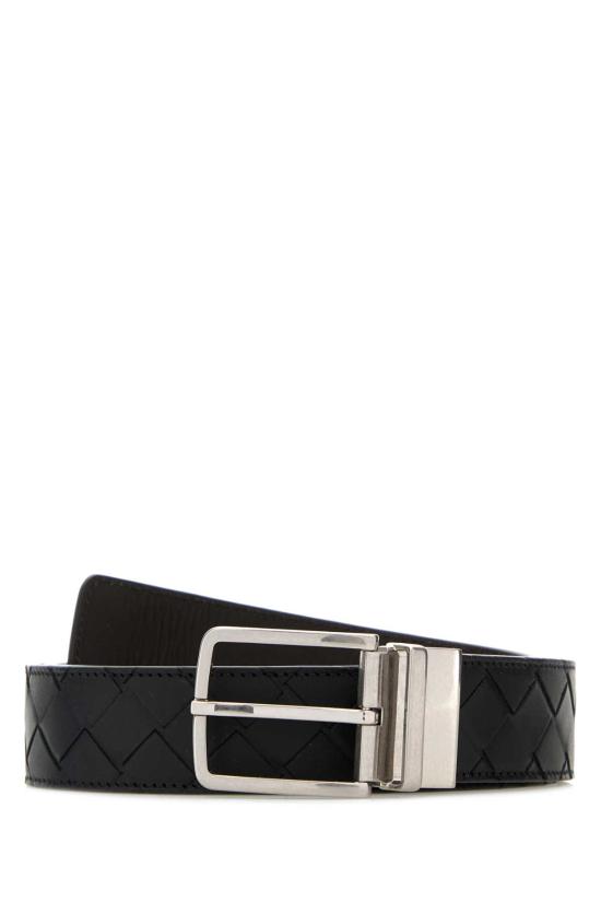 25FW 보테가베네타 인트레치아토 리버시블 벨트 652944VCPQ1 1205 Black