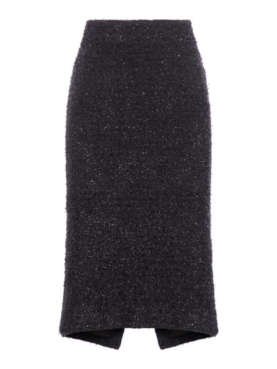  발렌시아가 미디 스커트 793601T3328 1000 Black