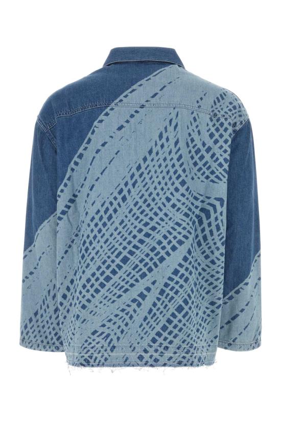  로에베 긴팔 셔츠 H616Y12X12 LIGHTBLUEWHITE Printed - LOEWE