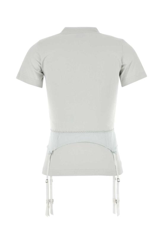 25SS 발렌시아가 란제리 티셔츠 828869TNVB2 9012 White - BALENCIAGA