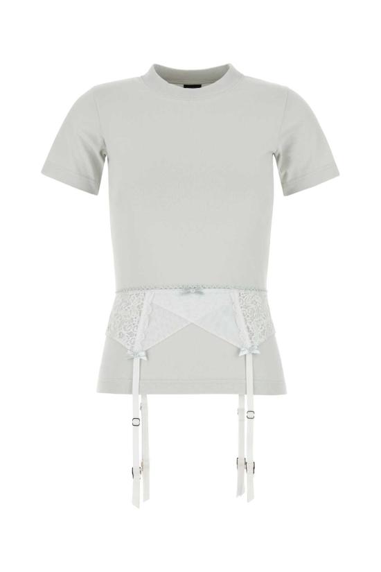 25SS 발렌시아가 란제리 티셔츠 828869TNVB2 9012 White