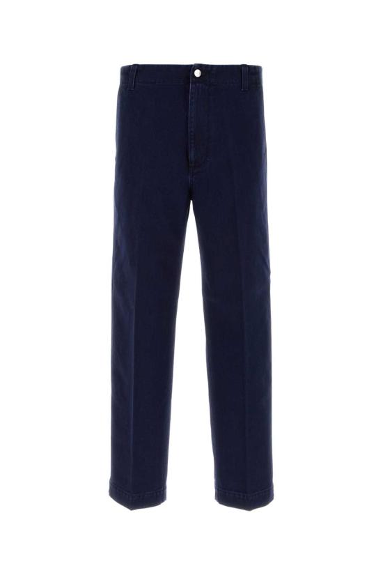 25FW 구찌 엠보스 라벨 워시드 데님 팬츠 835168XDDA8 4447 Blue