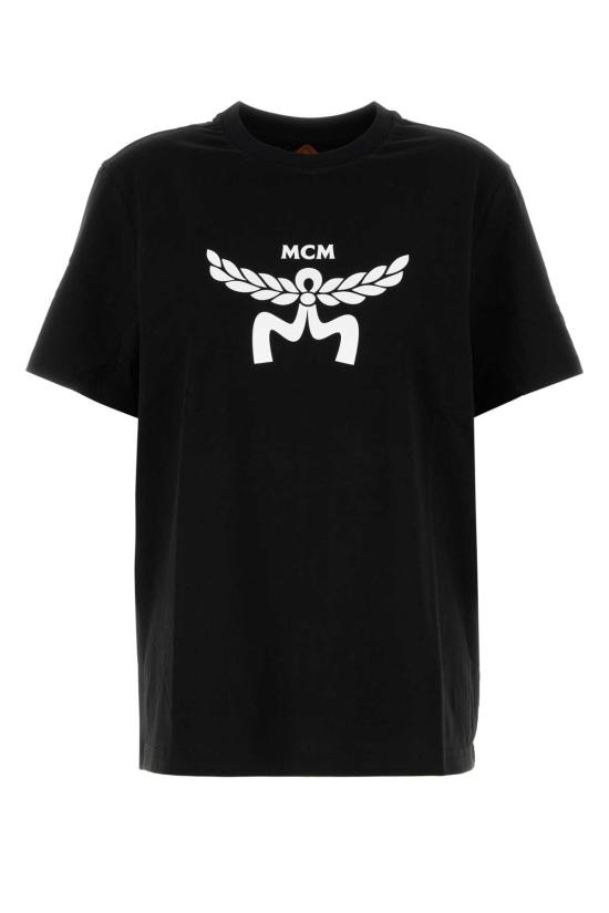 25FW 엠시엠 반팔 티셔츠 MHTFSMM01 BK Black