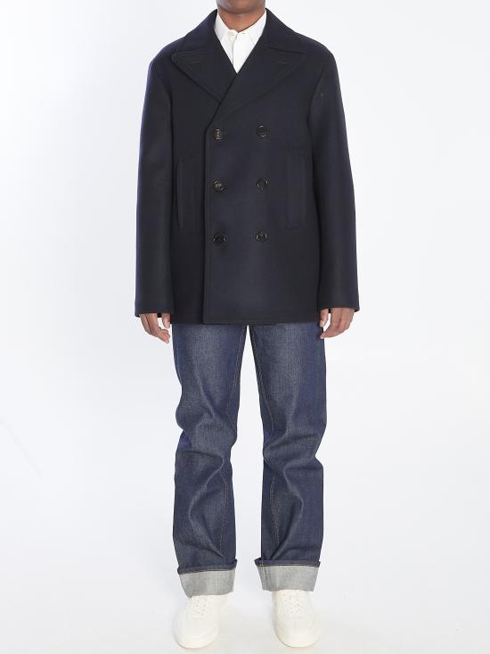 25FW 구찌 바타비아 울 코트 814502Z8BW4 4504 Blue - GUCCI