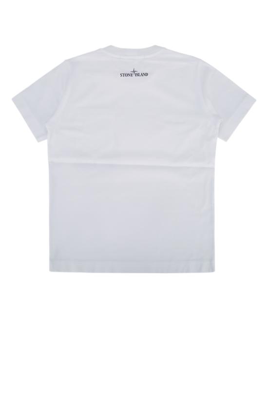 25SS [키즈] 스톤 아일랜드 티셔츠 210001229 V0001 WHITE - STONE ISLAND