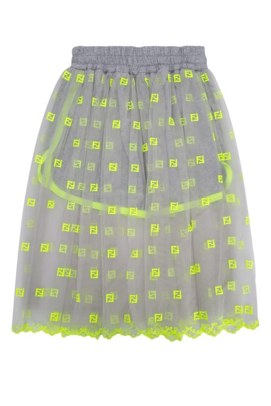  [키즈] 펜디 쇼츠/버뮤다 JFF300AMIB F1L12 GRIMELANGGIALFLUO - FENDI