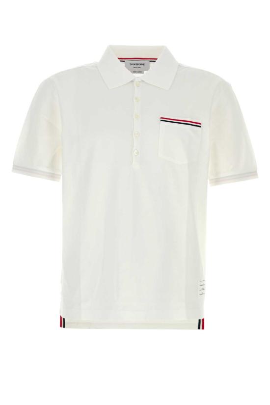 25FW 톰브라운 폴로 티셔츠 MJP022A01455 100 White