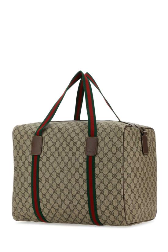 25FW 구찌 라지 더플백 스퀘어 웹 소프트 GG 수프림 758664FACK7 9768 Printed - GUCCI