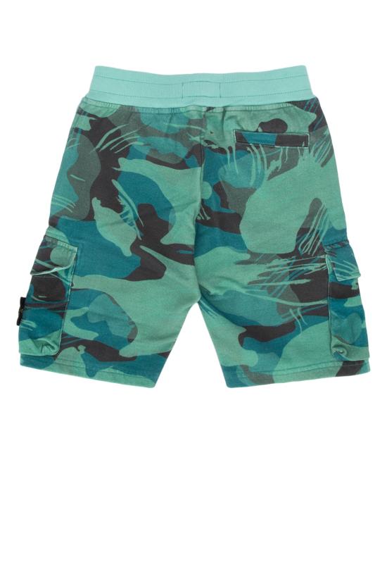  [키즈] 스톤 아일랜드 쇼츠/버뮤다 801662420 V0056 EMERALD - STONE ISLAND