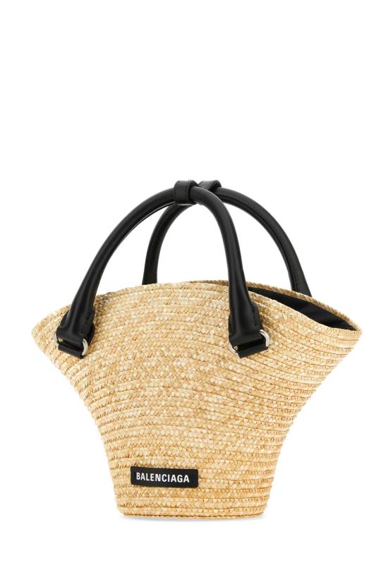  발렌시아가 비치 백 미니 토트 7441392AAG0 9560 Beige o Tan - BALENCIAGA