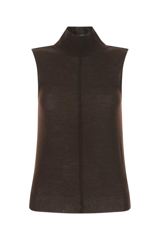  아미리 디스트레스 디테일 캐시미어 탑 PS22WKL022 BROWN Brown