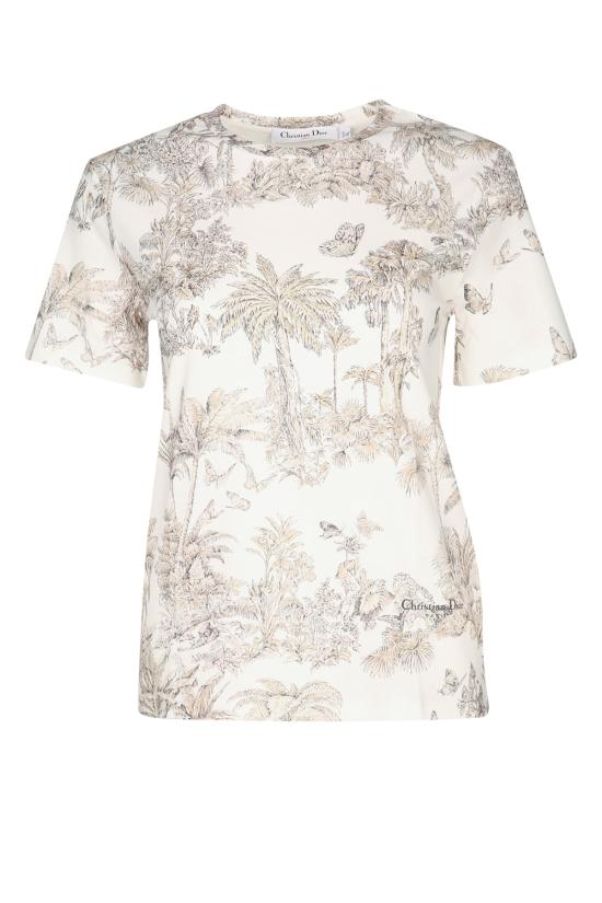 25FW 디올 반팔 티셔츠 543T09B4244 0810 WHITE