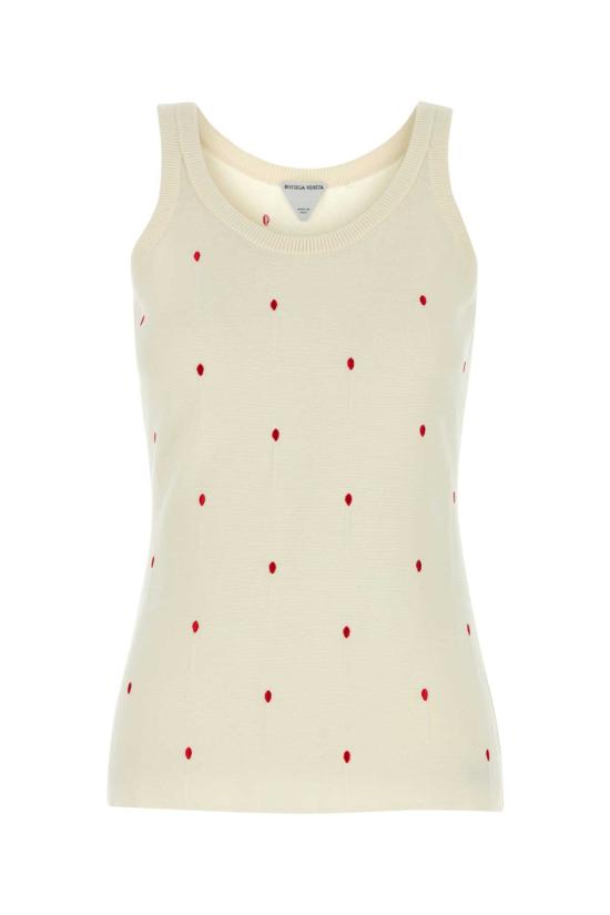 25SS 보테가베네타 민소매 티셔츠 824130V5BG0 9094 White