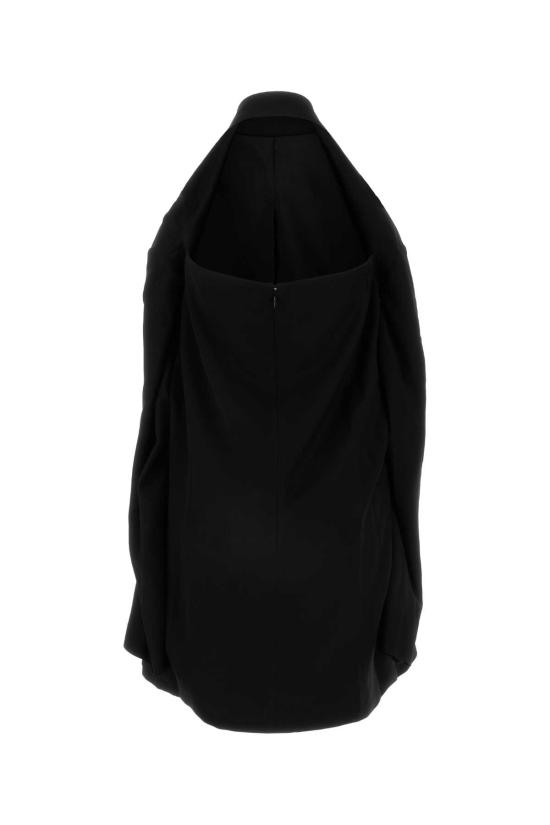  발렌시아가 숏 원피스 809048TRT01 1000 Black - BALENCIAGA