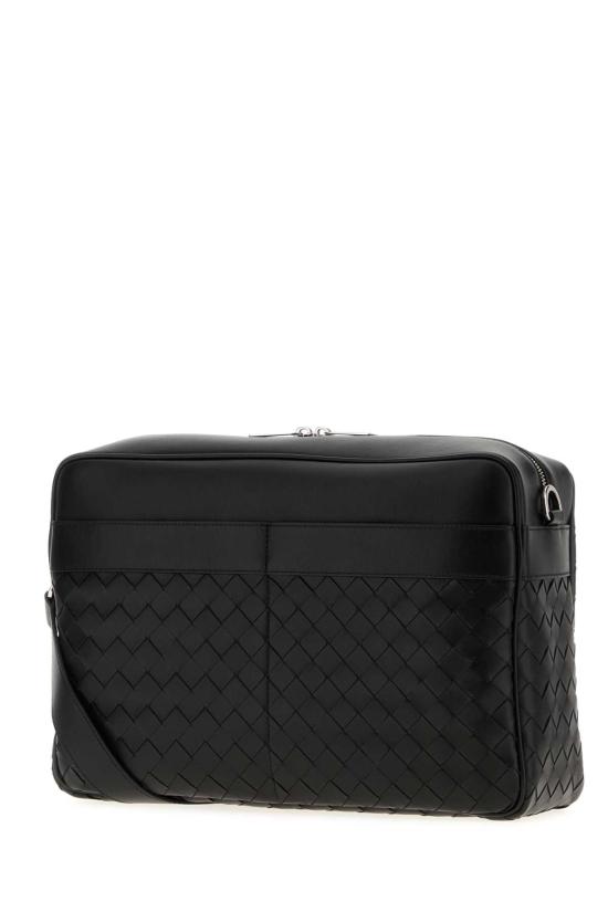 25FW 보테가베네타 라지 인트레치아토 카메라 백 843857V2HL1 8803 Black - BOTTEGA VENETA