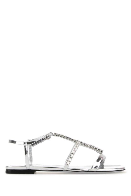 26SS 지미추 샌들 GWYNFLATIOX SILVERCRYSTAL Orange