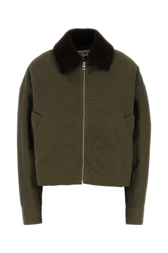 25SS 로에베 자켓 S359Y02XD0 KHAKIGREEN Green