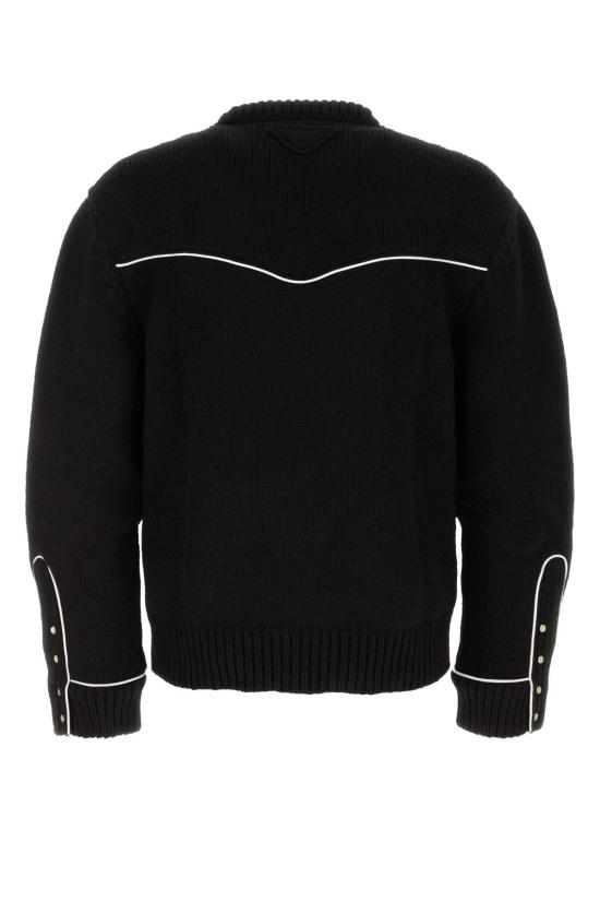 25FW 프라다 스웨터 UMF074SOOO17OV F0002 Black - PRADA