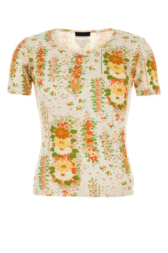 25FW 프라다 반팔 티셔츠 UJN944SOOO174U F0049 Floral