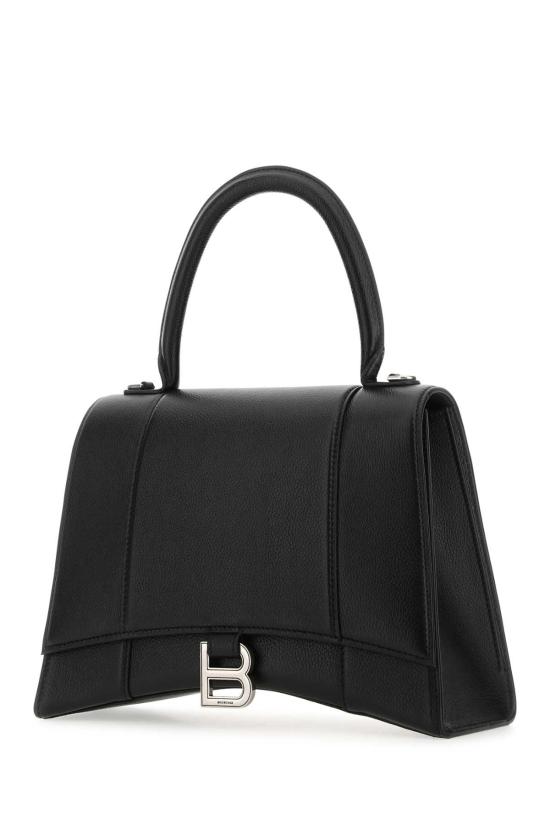 25SS 발렌시아가 아워글래스 탑 핸드백 6196681IZHY 1000 Black - BALENCIAGA
