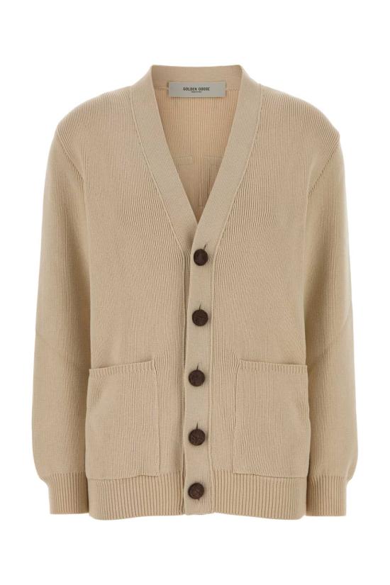 25FW 골든구스 Golden 레터링 가디건 GWP00950P001972 55550 Beige o Tan