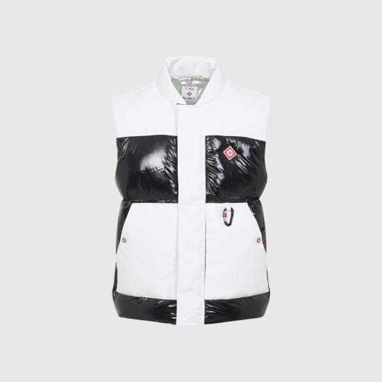 25FW 카사블랑카 패딩 조끼 MAW25OT19101 BLACK - CASABLANCA