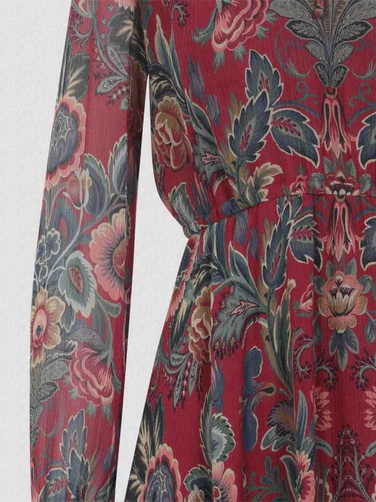 25FW 에트로 미디 원피스 WRHA039799SADF3X0865 Dark Red - ETRO