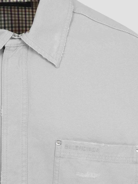  발렌시아가 긴팔 셔츠 839085TRP151400 Light Grey - BALENCIAGA