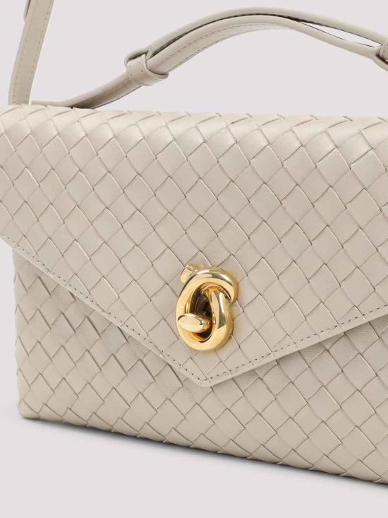 26SS 보테가베네타 노트 락 크로스바디백 817191V08Z09614 Light Beige - BOTTEGA VENETA
