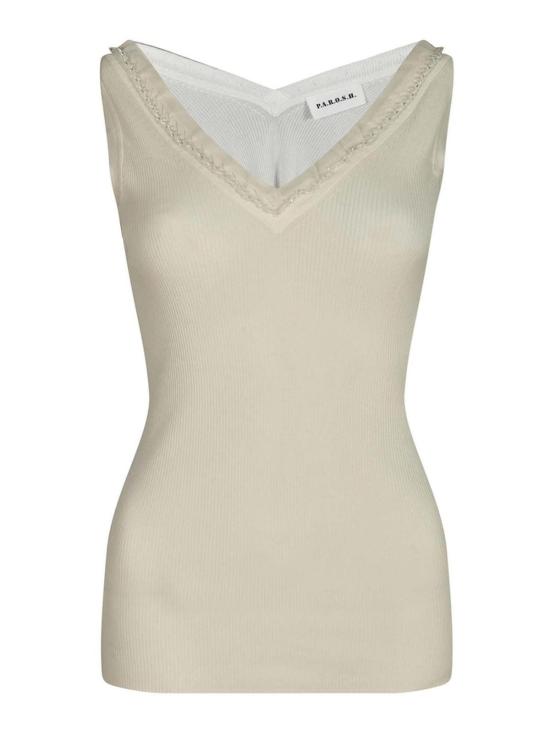 25SS 파로쉬 민소매 티셔츠 D540842R002 Cream