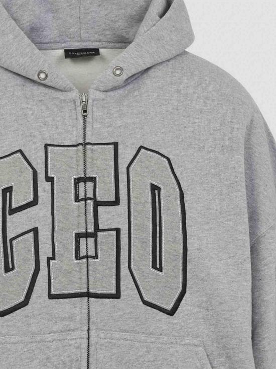 25FW 발렌시아가 후드 집업 833399TSVP21300 Grey - BALENCIAGA