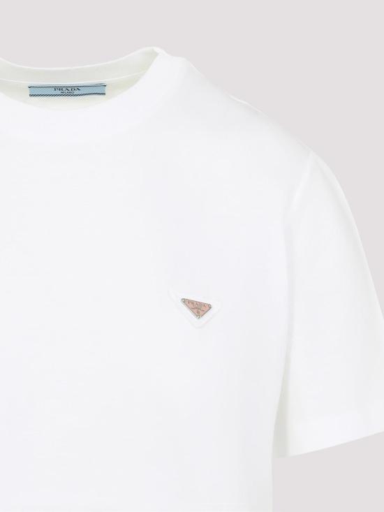  프라다 반팔 티셔츠 35838SOOO15ZGF0009 White - PRADA